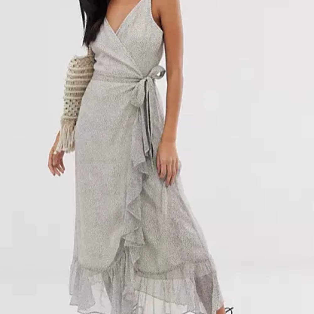 All Saints Dayla Wrap Dress Wedding Guest